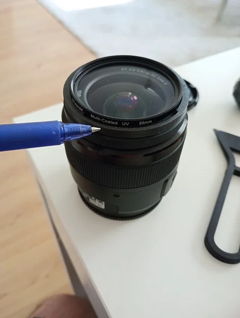 Loa che nắng Sun hood cho ống kính Sony 55mm (SAL18552) - Image 1