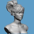 Bộ mô hình 3D đầu nữ chân thực Realistic Heroic Female Basemesh - Thumbnail 1