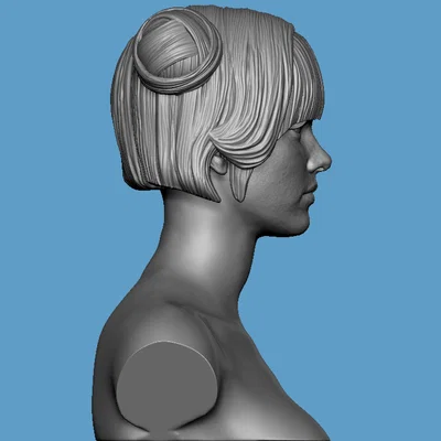 Bộ mô hình 3D đầu nữ chân thực Realistic Heroic Female Basemesh