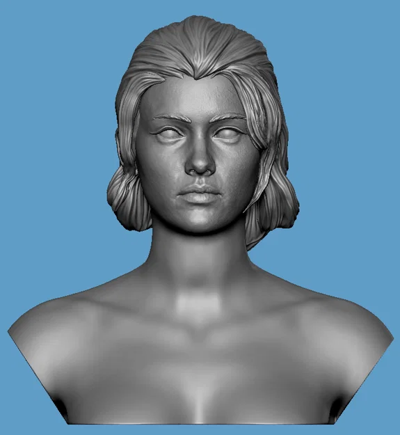 Bộ mô hình 3D đầu nữ chân thực Realistic Heroic Female Basemesh - Image 5