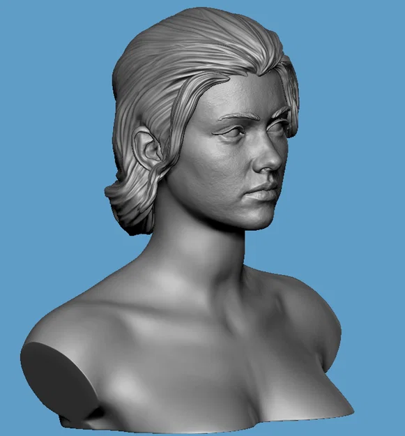 Bộ mô hình 3D đầu nữ chân thực Realistic Heroic Female Basemesh - Image 9