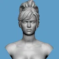 Bộ mô hình 3D đầu nữ chân thực Realistic Heroic Female Basemesh - Thumbnail 10