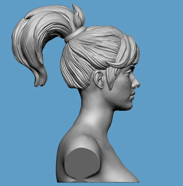 Bộ mô hình 3D đầu nữ chân thực Realistic Heroic Female Basemesh - Image 11