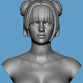 Bộ mô hình 3D đầu nữ chân thực Realistic Heroic Female Basemesh - Thumbnail 12