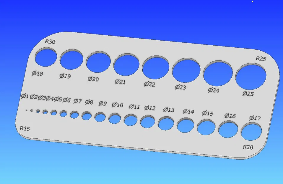 Thước vẽ hình tròn đa năng - Mẫu in 3D hữu ích cho học tập, thiết kế - Image 1