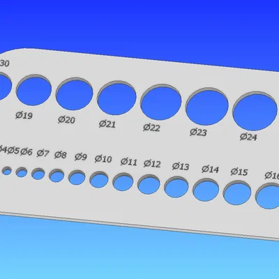 Thước vẽ hình tròn đa năng - Mẫu in 3D hữu ích cho học tập, thiết kế
