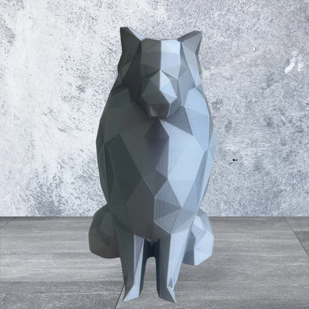 Low Poly - Shetland Sheepdog (Tượng trang trí) - Image 6