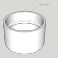 Khớp nối ống 63mm in 3D cho hệ thống hút bụi xưởng mộc - Thumbnail 1