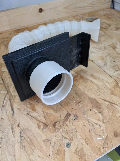 Khớp nối ống 63mm in 3D cho hệ thống hút bụi xưởng mộc - Image 2