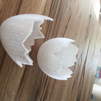 Mô hình quả trứng vỡ 3D (Broken Egg) độc đáo cho ngày lễ Phục sinh