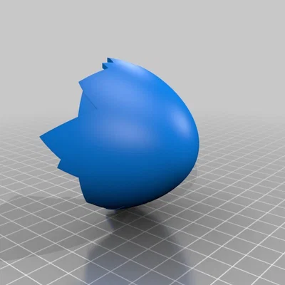 Mô hình quả trứng vỡ 3D (Broken Egg) độc đáo cho ngày lễ Phục sinh