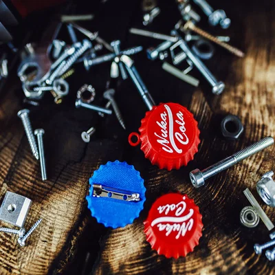Nắp Nuka Cola Fallout (Fallout Nuka Cola Caps) – model in 3D
