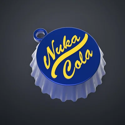 Nắp Nuka Cola Fallout (Fallout Nuka Cola Caps) – model in 3D