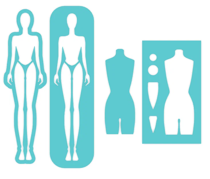 Fashion Designer Template (Mẫu Template Dáng Người Nữ) - Image 1