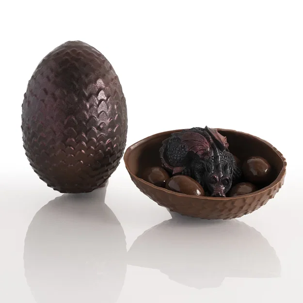 Khuôn đúc trứng rồng 3D bằng sô-cô-la độc đáo - Image 1