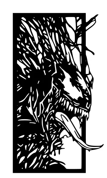 Mô hình tranh treo tường Venom 3D cực ngầu cho fan Marvel - Image 1