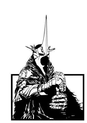 Mô hình tranh treo tường Witch King trong Chúa tể những chiếc nhẫn - Image 1