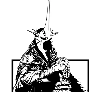 Mô hình tranh treo tường Witch King trong Chúa tể những chiếc nhẫn