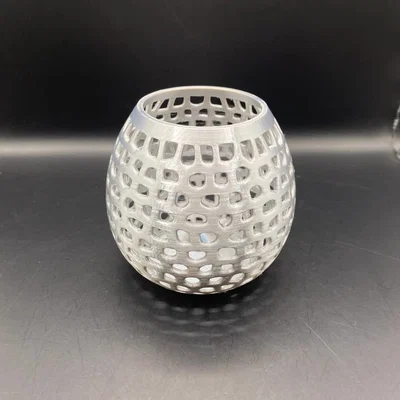 Ống cắm bút thiết kế Voronoi in 3D cho bàn làm việc gọn gàng