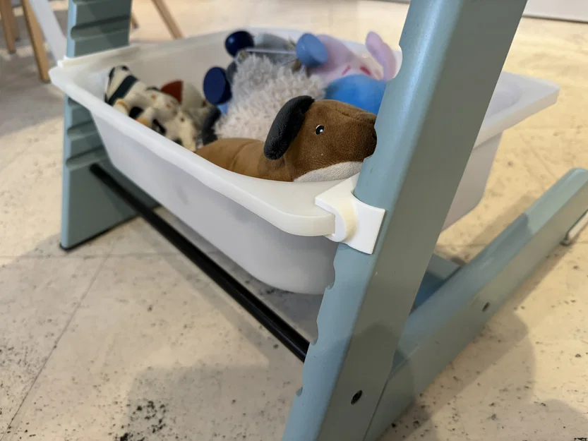 Ghế Tripp Trapp Stokke + adapter thùng nhựa IKEA Trofast (bản slim) - Image 1