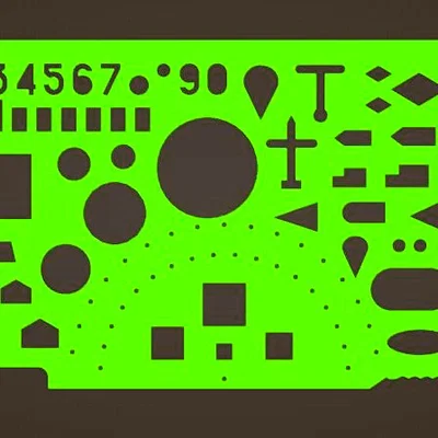 Thước vẽ hình kỹ thuật đa năng Drawing Templates in 3D