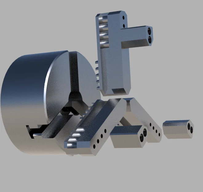 Má hàm kẹp ngoài in 3D cho mâm cặp máy tiện 80mm - Image 2
