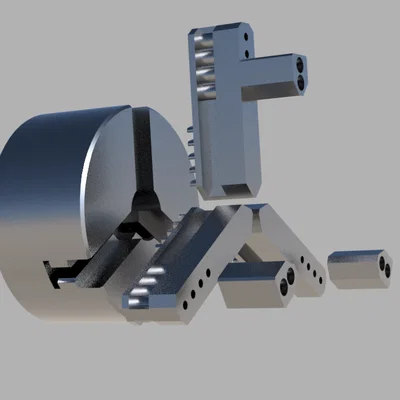 Má hàm kẹp ngoài in 3D cho mâm cặp máy tiện 80mm