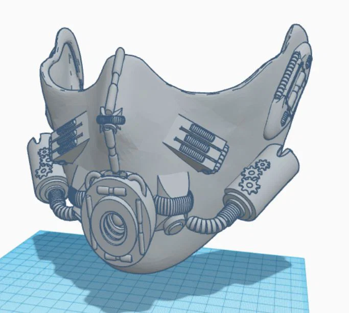 Mô hình 3D mặt nạ phong cách hậu tận thế cực chất cho Cosplay - Image 2