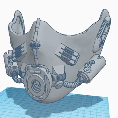 Mô hình 3D mặt nạ phong cách hậu tận thế cực chất cho Cosplay