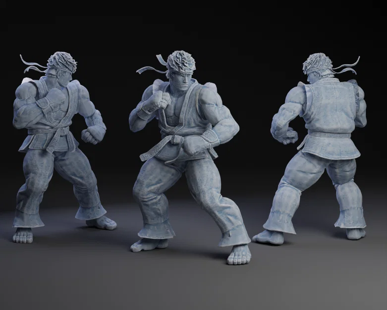 Mô hình 3D Ryu - Street Fighter cực chất cho anh em đam mê - Image 1