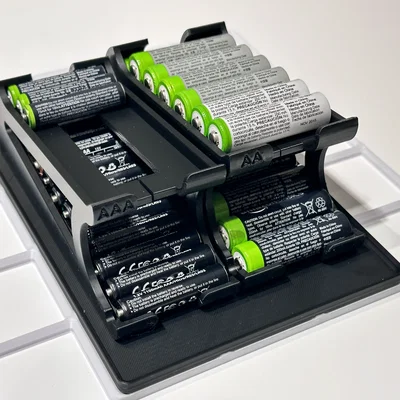 Khay pin Gridfinity 3x4 (AA/AAA) – Battery Holder Gridfinity 3x4