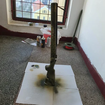 Khuôn phun sơn họa tiết tổ ong (Honey comb) trang trí mô hình