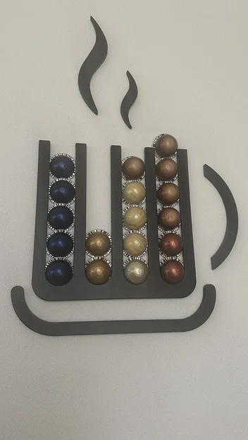 Giá treo tường viên nén Nespresso Vertuo hình tách cà phê 3D - Image 1