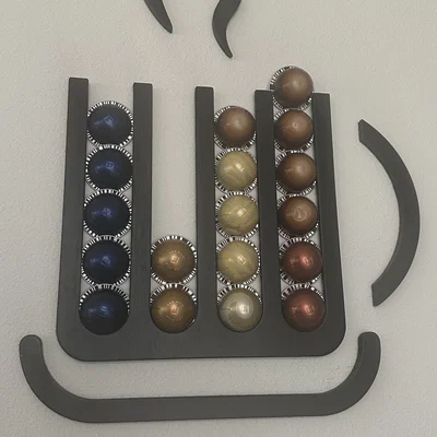 Giá treo tường viên nén Nespresso Vertuo hình tách cà phê 3D
