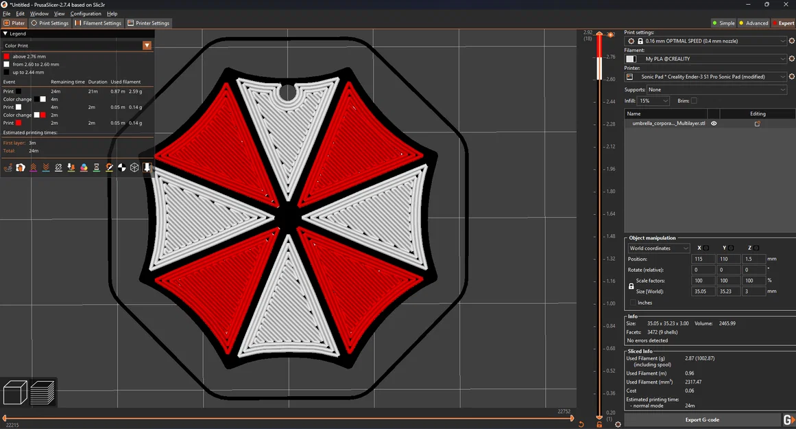 Resident Evil - Móc khóa Umbrella Corporation - Image 3