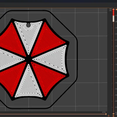 Resident Evil - Móc khóa Umbrella Corporation