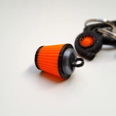 Móc khóa mô hình cổ hút gió (Engine Intake Keychain) - In 3D cực chất