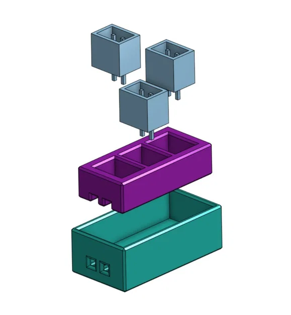 Bộ chia JST XH 2-pin 3 ngõ (JST XH 2-pin 3-way splitter) - Image 1