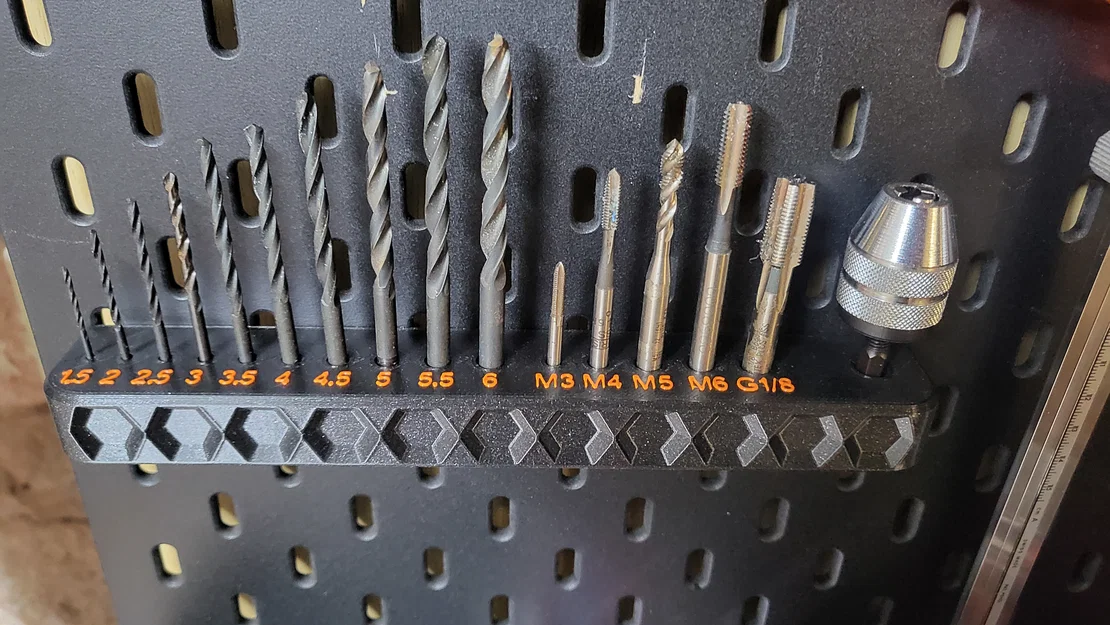 Bộ giữ mũi khoan/Drillholder cho Skadis & Honeycomb (Bohrersortiment) - Image 1