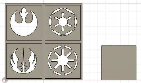Bộ khuôn in logo Star Wars (Star Wars Stencils) cho dân Cosplay - Image 1