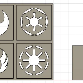 Bộ khuôn in logo Star Wars (Star Wars Stencils) cho dân Cosplay