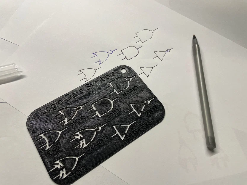 Thước vẽ ký hiệu cổng logic (Logic Gate Symbols Stencil) cho sinh viên - Image 1