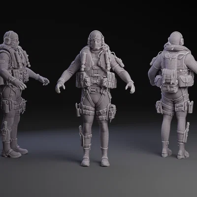 Mô hình 3D Ghost nhân vật huyền thoại từ Call of Duty