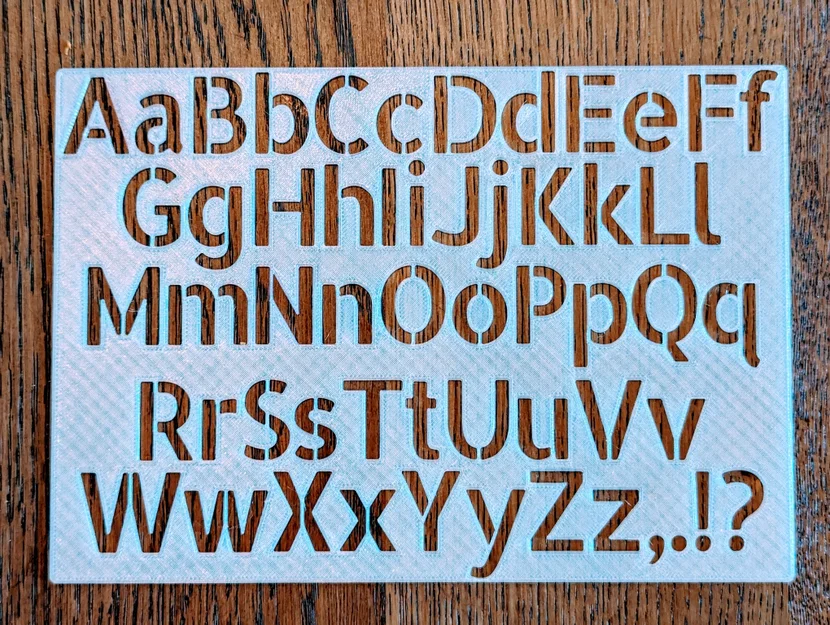 Bộ khuôn cắt chữ Allerta Stencil dùng cho in 3D - Image 1