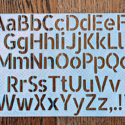 Bộ khuôn cắt chữ Allerta Stencil dùng cho in 3D