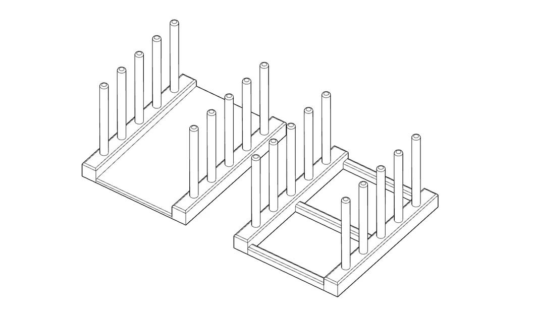 Giá đỡ đĩa thông minh giúp sắp xếp tủ bếp gọn gàng - Image 1