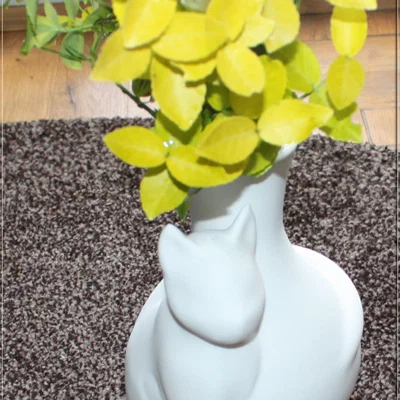 Mô hình in 3D Cat Vase - Bình hoa hình mèo trang trí siêu xinh