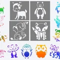 Bộ 12 khuôn vẽ hình thú cưng 3D cho bé thỏa sức sáng tạo - Thumbnail 1