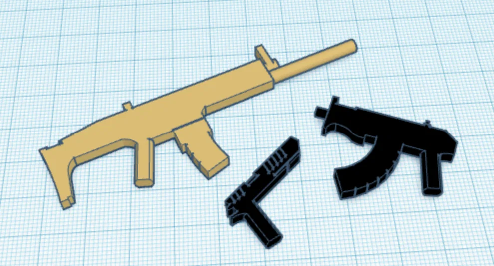 Bộ sưu tập vũ khí Dummy 13 Gun Pack #4 cho mô hình 3D - Image 1