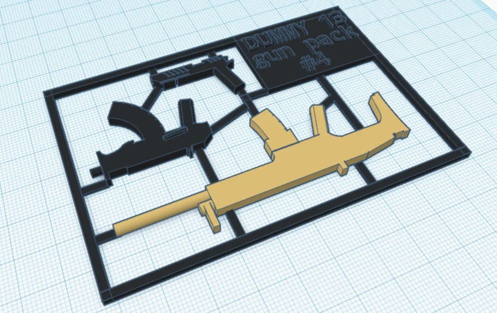 Bộ sưu tập vũ khí Dummy 13 Gun Pack #4 cho mô hình 3D - Image 2